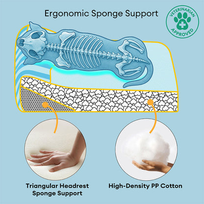 Extra Large Cooling Washable Rectangle Orthopedic Dog Bed - Cooling Nap