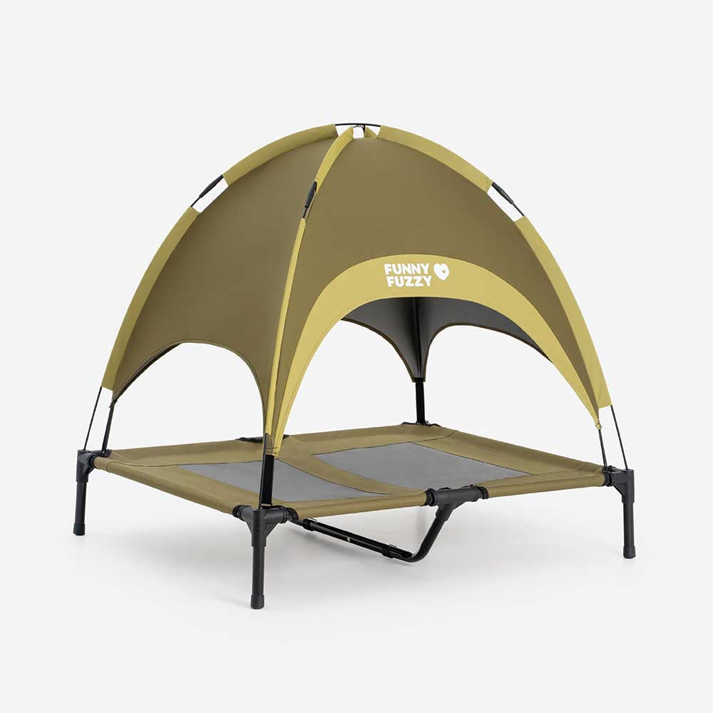 Multi-Functional Breathable Cooling Elevated Dog Bed with Canopy - PawAir