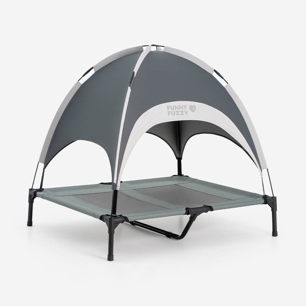 Multi-Functional Breathable Cooling Elevated Dog Bed with Canopy - PawAir