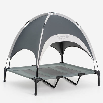 Multi-Functional Breathable Cooling Elevated Dog Bed with Canopy - PawAir