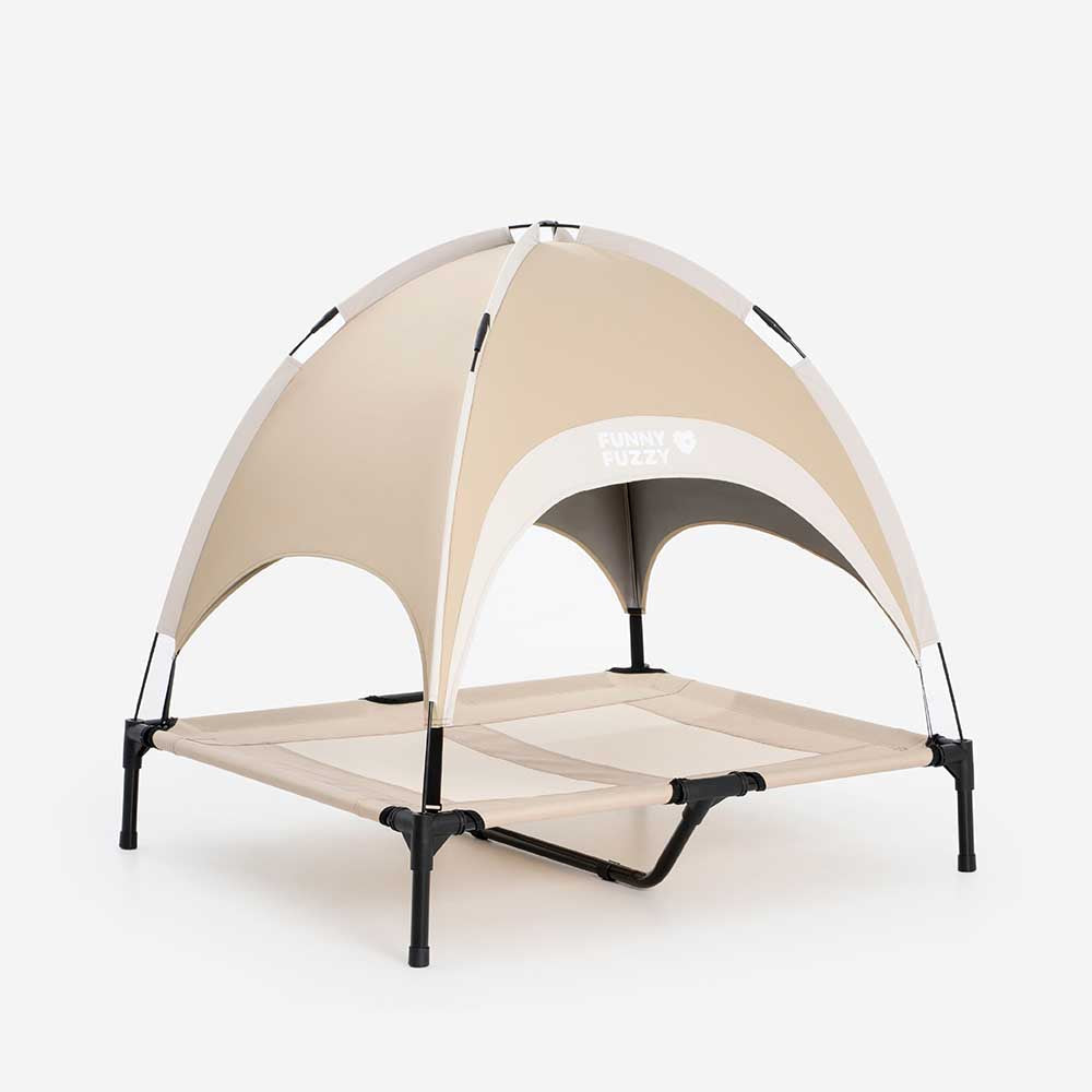 Multi-Functional Breathable Cooling Elevated Dog Bed with Canopy - PawAir