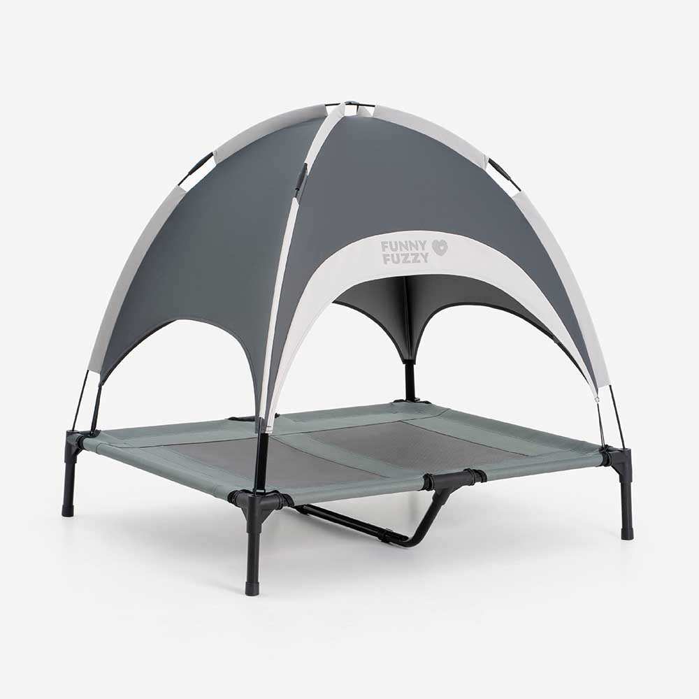 Multi-Functional Breathable Cooling Elevated Dog Bed with Canopy - PawAir