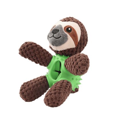 Sammy Sloth Enrichment Plush Dog Toy