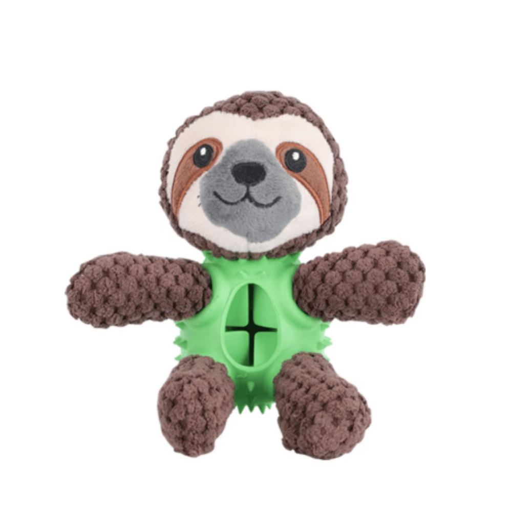 Sammy Sloth Enrichment Plush Dog Toy