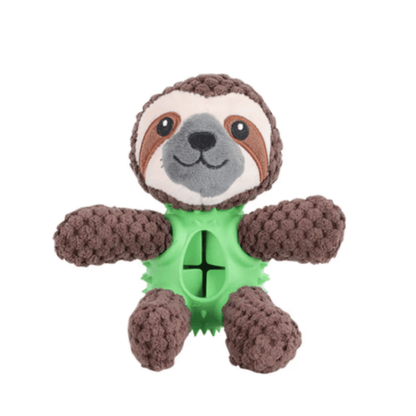 Sammy Sloth Enrichment Plush Dog Toy