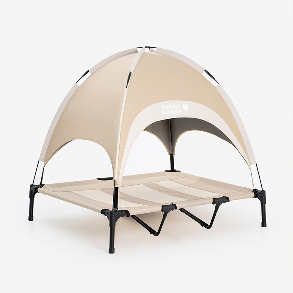 Multi-Functional Breathable Cooling Elevated Dog Bed with Canopy - PawAir